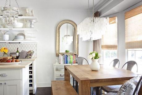 A bright, white, beautiful kitchen