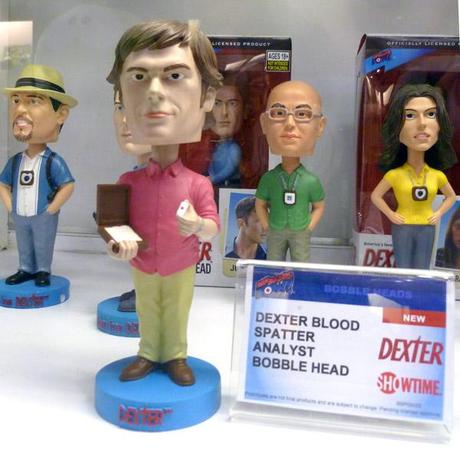 Dexter exclusives - blood splatter bobble heads HMV exclusive 2013