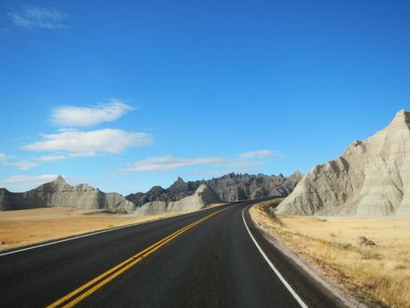 Winding road through South Dakota