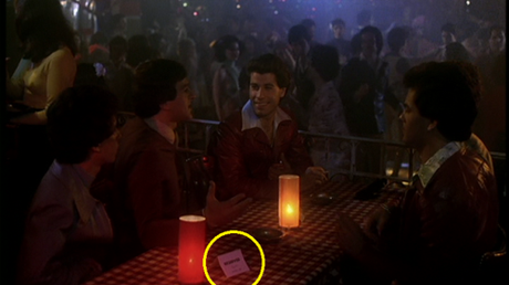 On a non-fashion-related note, here's a small detail that shows just how much Tony is adored at 2001: The table he and his friends always sit at is reserved for them. I didn't notice those cards on any of the other tables in the club.