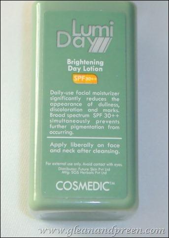 Cosmedic Lumifast Brightening Day Cream Review