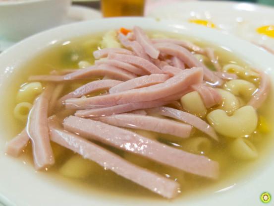 Ham w/ Macaroni in Soup