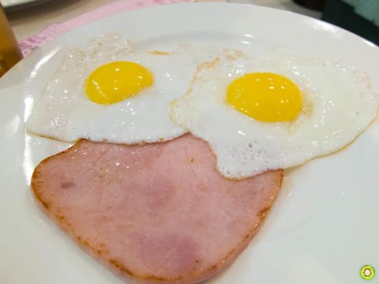 Ham & Sunny Side-up Eggs