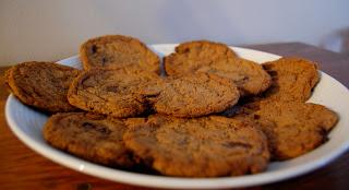 Flourless Almond Butter Chocolate Chip Cookies