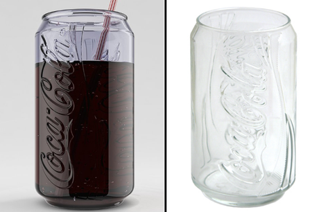 Coca-Cola Can Glass Coke can glass