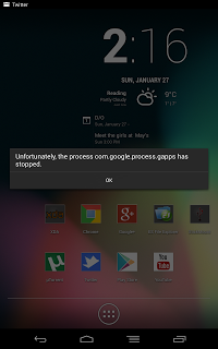 com.google.process.gapps has stopped