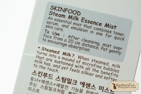 Skinfood Steam Milk Essence Mist Review