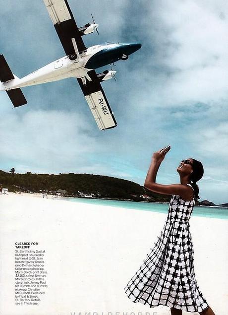 Joan Smalls for US Vogue April 2013 in Smooth Sailing by Patrick...