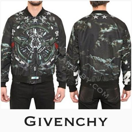 GIVENCHY - FIGHTER PLANES REVERSIBLE NYLON JACKET