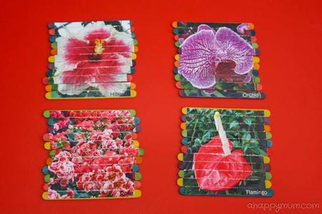 Creativity 521 {linky party} #18 - Flower puzzles