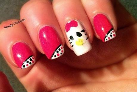 ABC Nail Challenge: K is for Hello Kitty