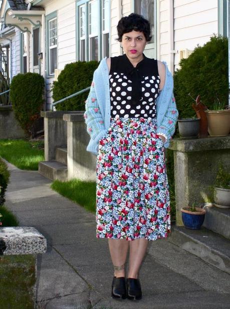 Dots + Flowers, or What I Wore to Hang with Ari of Advanced Style Dots + Flowers, or What I Wore to Hang with Ari of Advanced Style