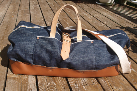 RowBoat Leather & Denim Holdall Bag