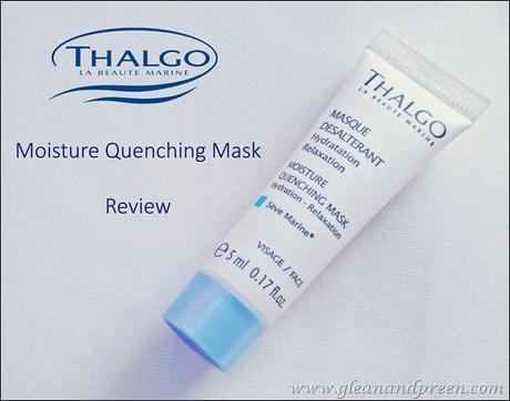 Thalgo Moisture Quenching Mask Review