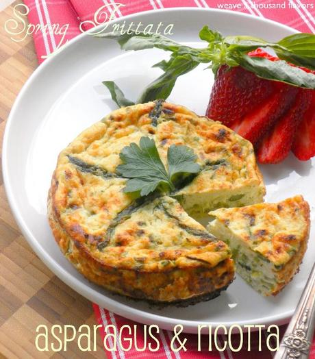 Oven Baked Ricotta & Asparagus Frittata