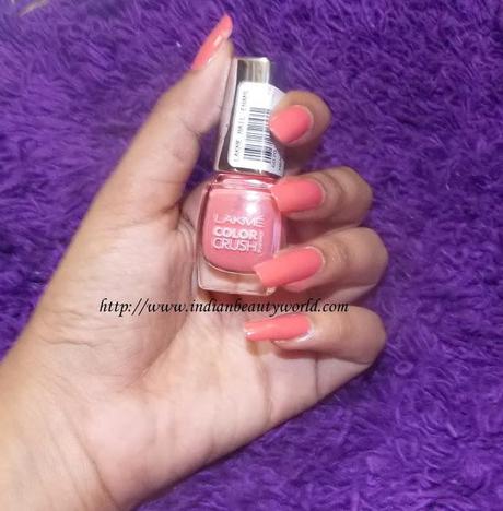 Lakme Color Crush True Wear Nail Polish Review And Swatches - NOTD