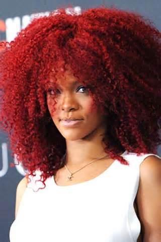 Rihanna-Afro-Red-Hair