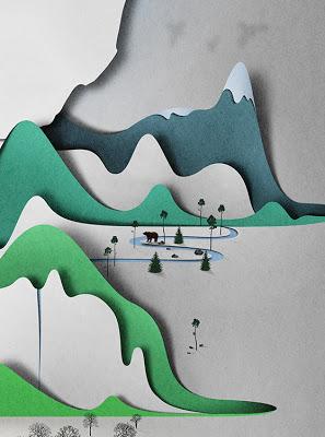 paper fix | cut paper landscapes