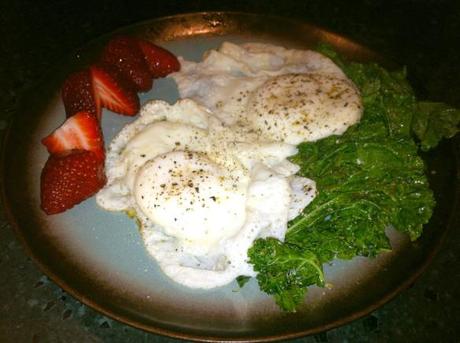 Kale and eggs