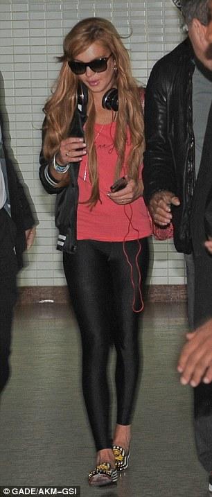 lindsay lohan smoking slippers brazil covet her closet celebrity gossip fashion sale promo code where to buy find trends 2013