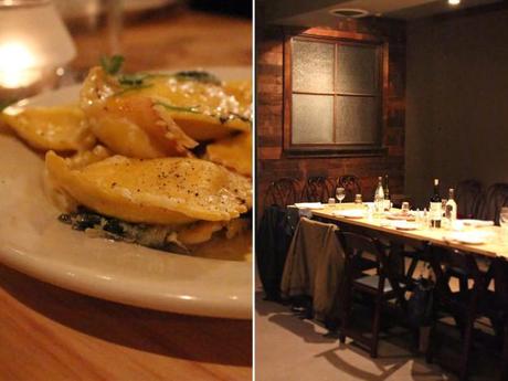 Slow Foods at e2 Ravioli and Window Scene