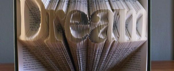 Folded Book Pages Art Sculputes by Luciana Frigerio