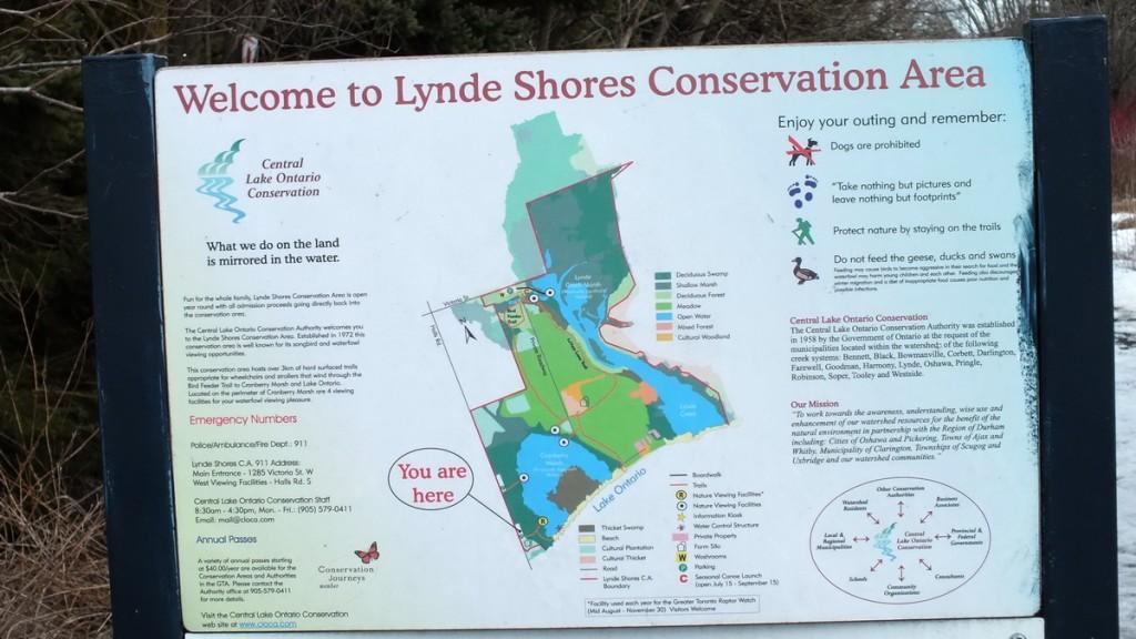 Lynde Shores Conservation Area - Cranberry Marsh - Sign