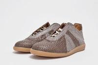 Classically Weaving The New:  Maison Martin Margiela Replica Sneaker in Woven Grey