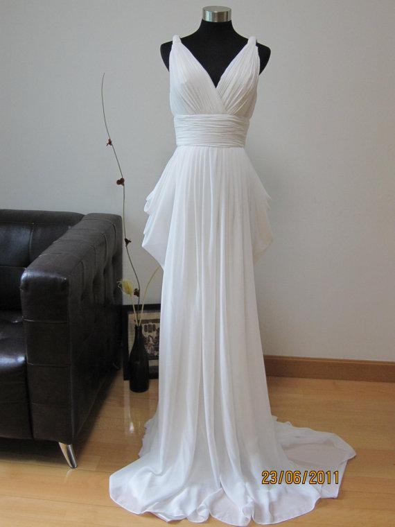 grecian style wedding gown by alure bridal, grecian style wedding gown, greek wedding dress