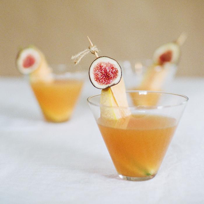 Fig and Melon Martinis by White Loft Studio fig cocktails, fig martini, fig and melon martini, fig and melon cocktail recipe