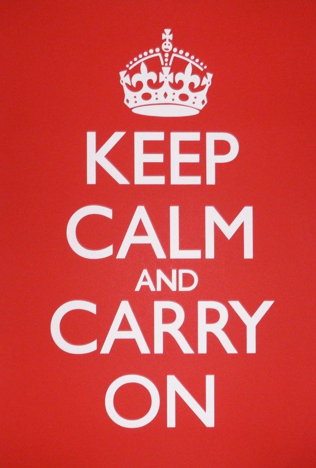 Keep calm and carry on poster