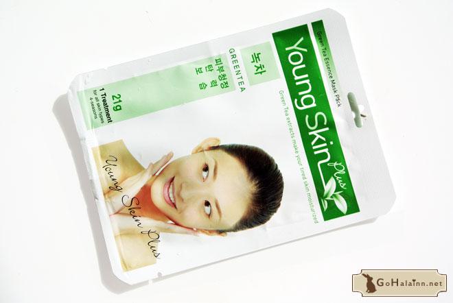 Young Skin Plus Green Tea Essence Mask Pack Review