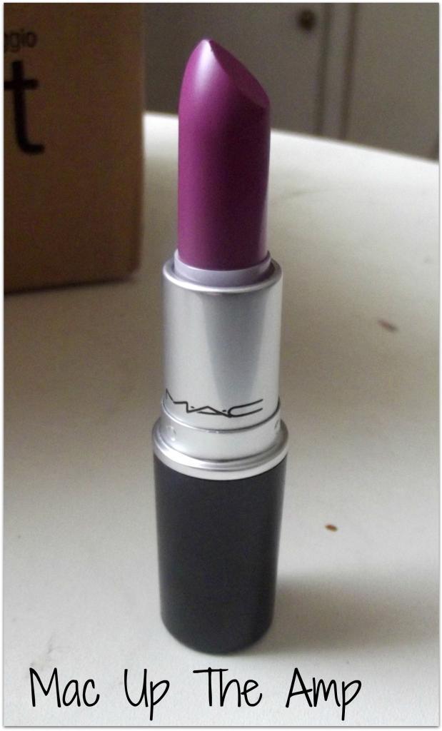 Mac Up The Amp, Purple lips, Mac lipstick, amplified creme