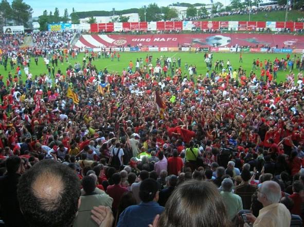 Will Girona fans be celebrating promotion to La Liga soon? Courtesey of arnaugir