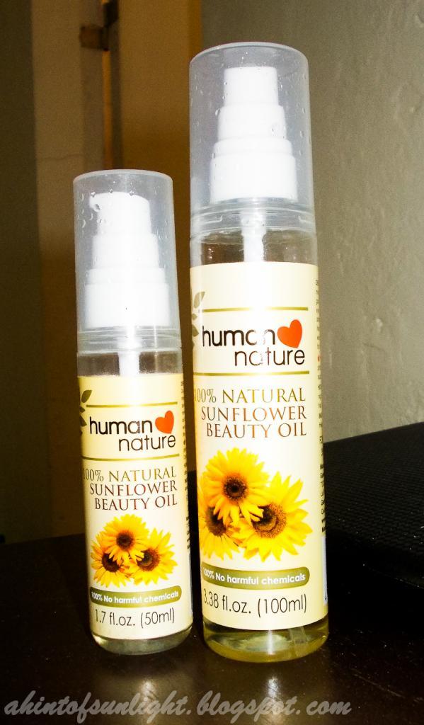 Human Nature Sunflower Beauty Oil Review Paperblog