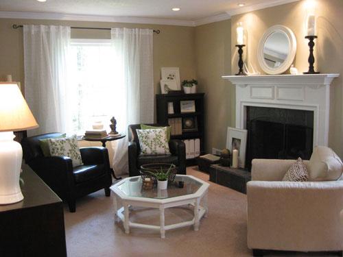 living room fireplace design 1b Guest Blogger: Design Tips For Decorating Your Mantel HomeSpirations