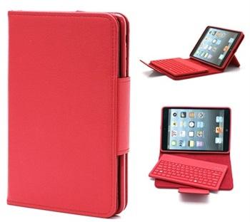 Detachable Bluetooth Keyboard Case for iPad Mini - Red