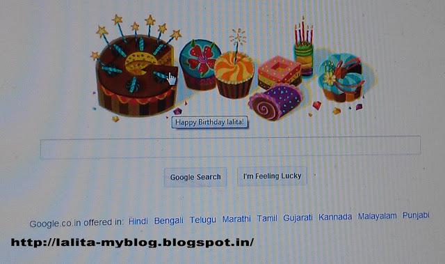 Even Google wish me happy birthday... :)