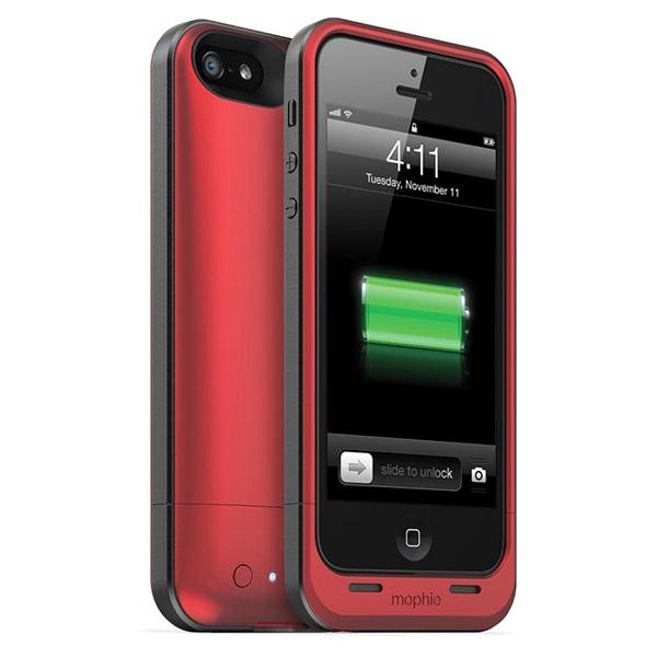 Mophie Juice Pack Air Battery Case for iPhone 5 - 1700mAh - Red