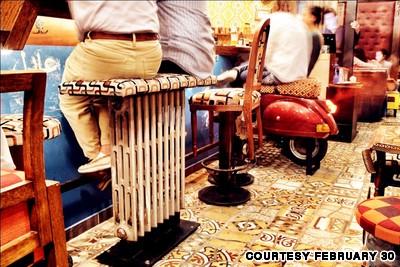 Unusual bar stools at February 30