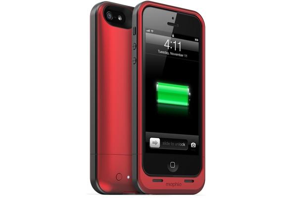 Red Mophie Juice Pack Air Battery Case for iPhone 5