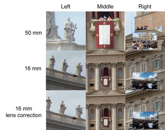 How sharp is the Nikkor 16-35 mm f/4G ED VR on the D800? The Papa Francisco case 50 mm vs 16 mm