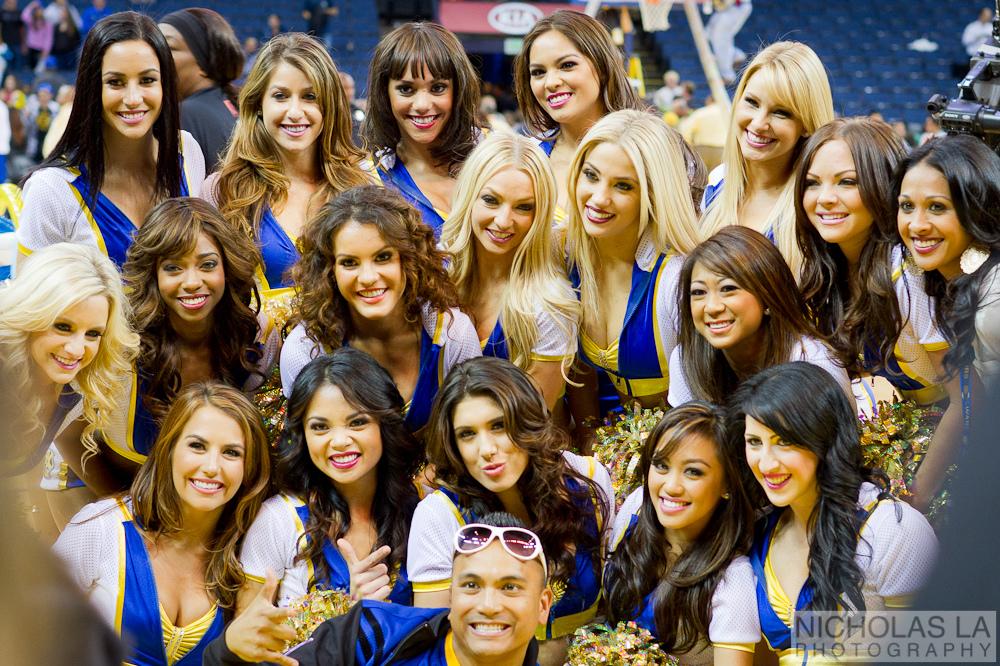 Golden State Warriors Cheerleaders Celebrate a Playoff Berth