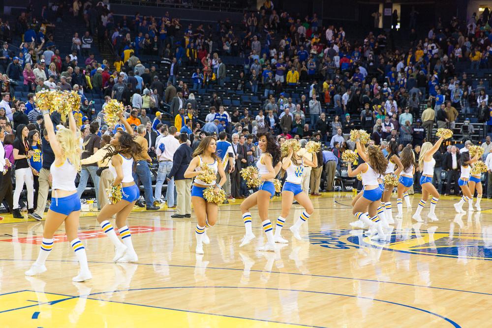 Golden State Warriors Cheerleaders Celebrate a Playoff Berth