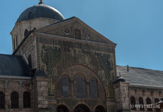 Facade of the inner courtyard elevation with Byzantium decoration