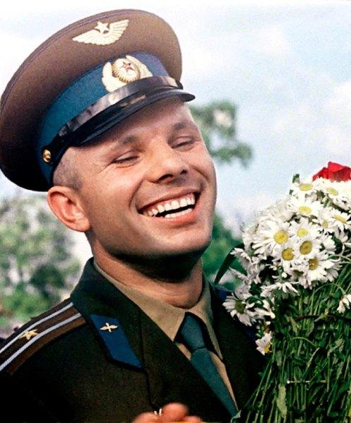 The Gagarin smile, a most notable trait.