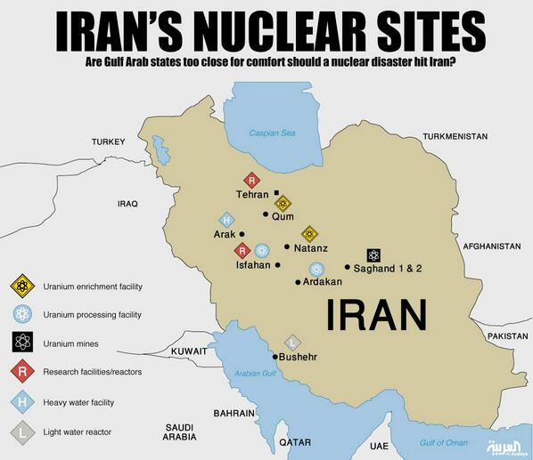 A Map of Iran’s Nuclear Facilities