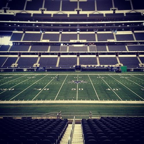 View from the owner’s box.  (at Cowboys Stadium)