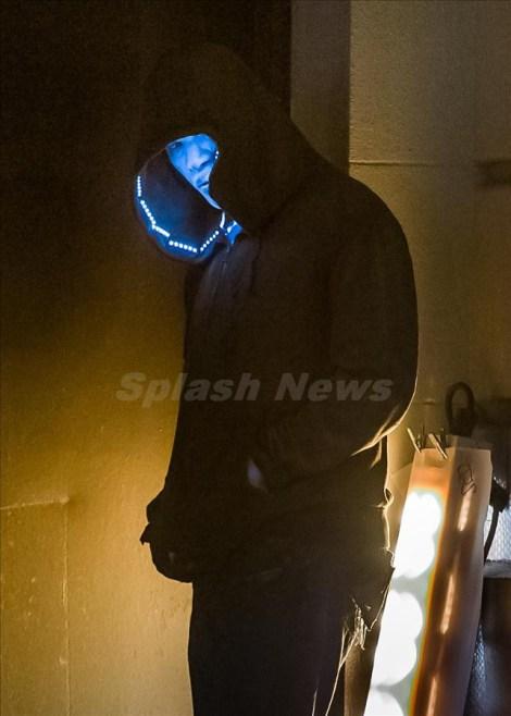 Jamie Foxx on location for 'The Amazing Spider-Man 2'