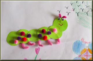 Curvy and Cutie Paper Caterpillar Craft